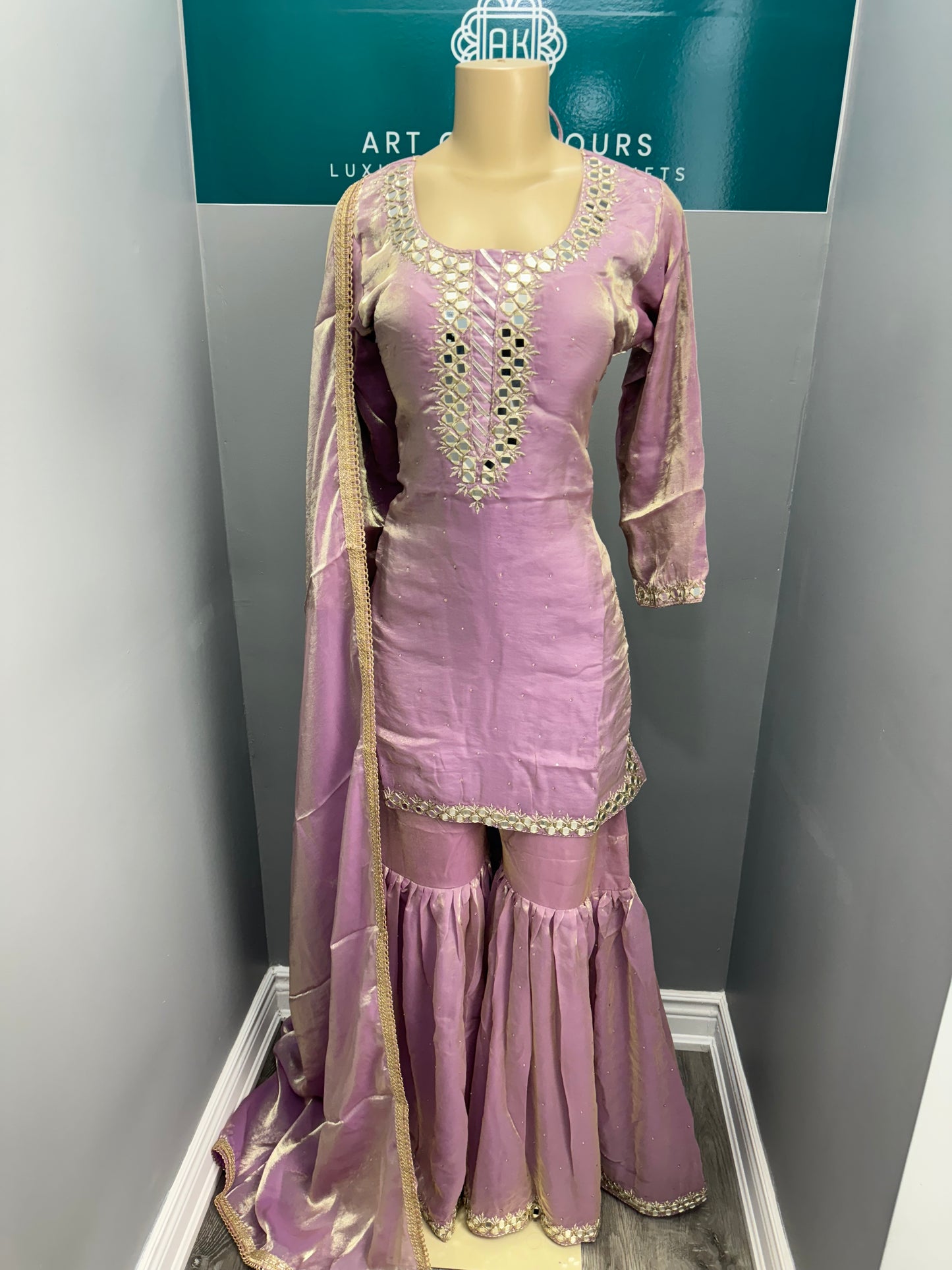 Readymade Fendi Gharara Suit- AK101218-26