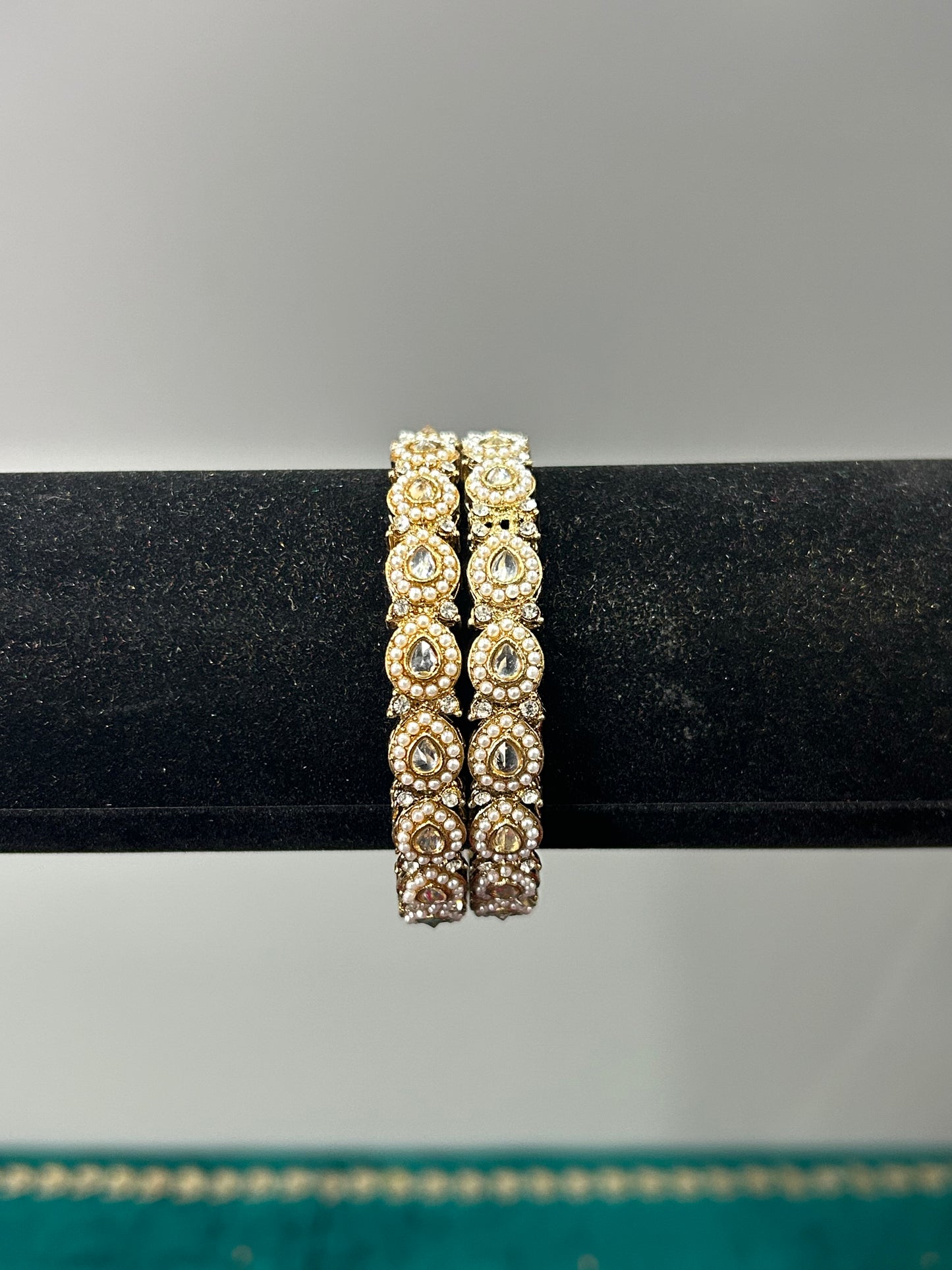 Gold Drop Kada Bangles