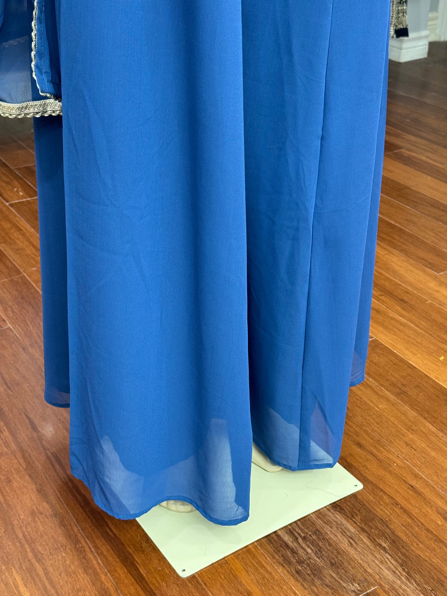 Cape Style Blue Sharara Suit