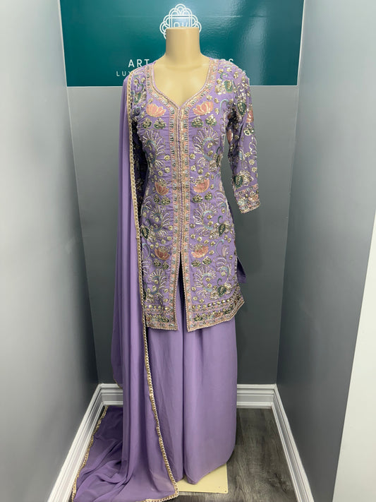 Readymade Achkan Sharara Suit- AK6465-14