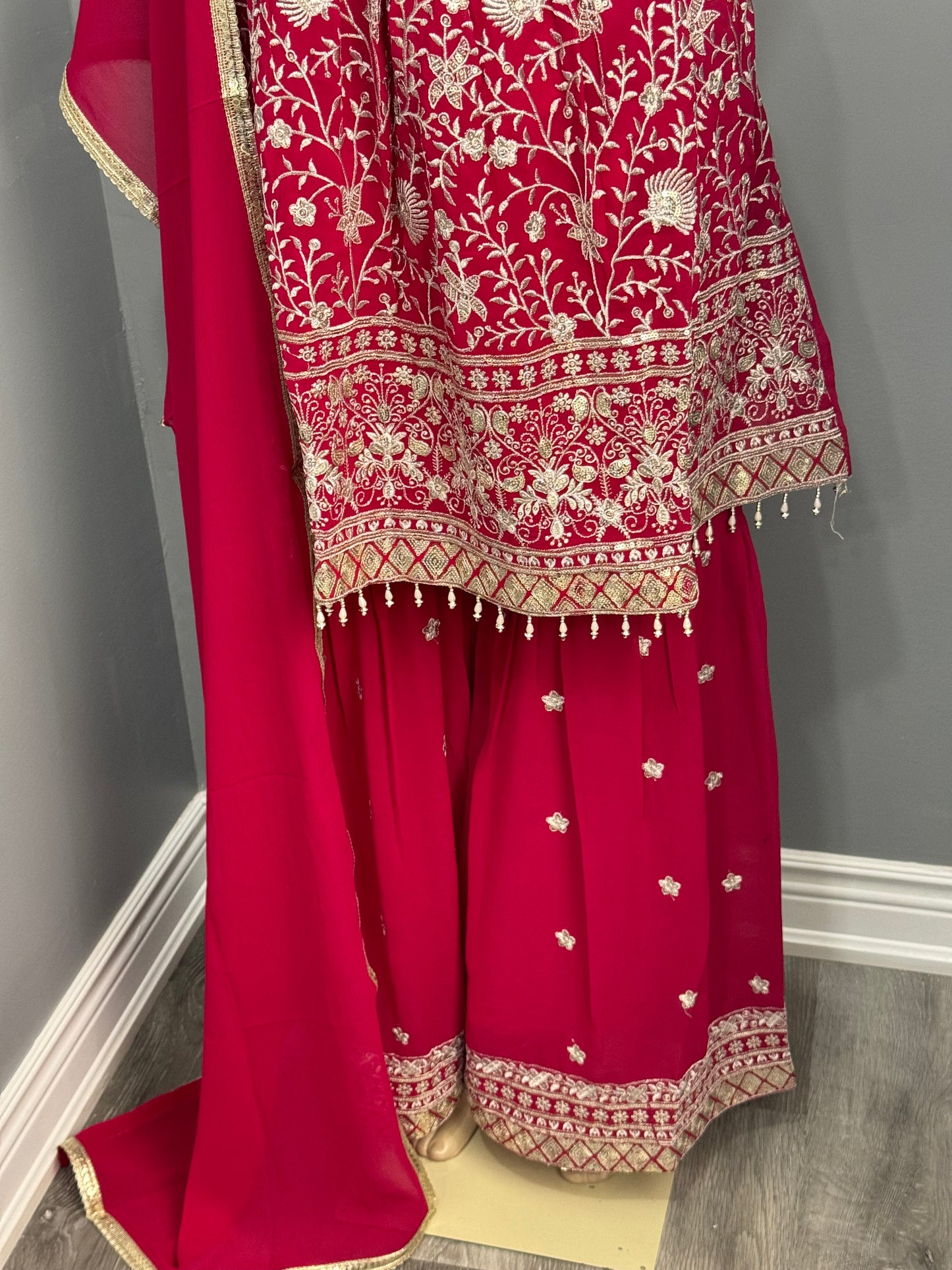 Readymade Frock Gharara Suit- AK4649-42