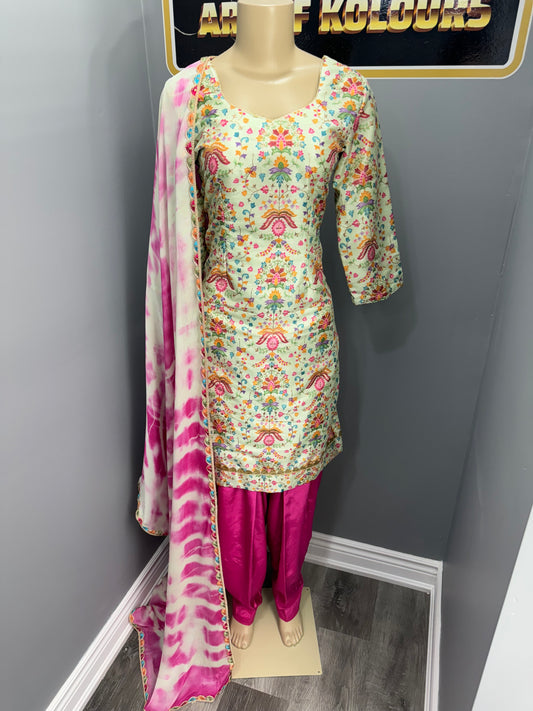 Pista Butter Gulzar Salwar Suit