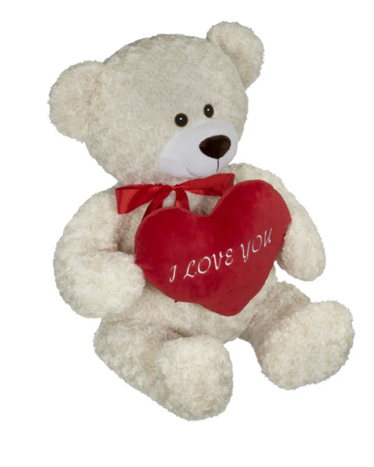 Burly I Love You Heart Teddy