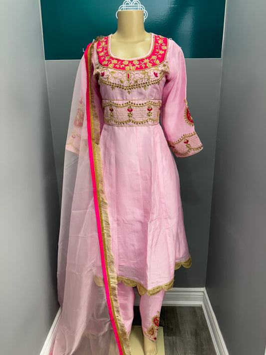 Handwork Frock Salwar Suit