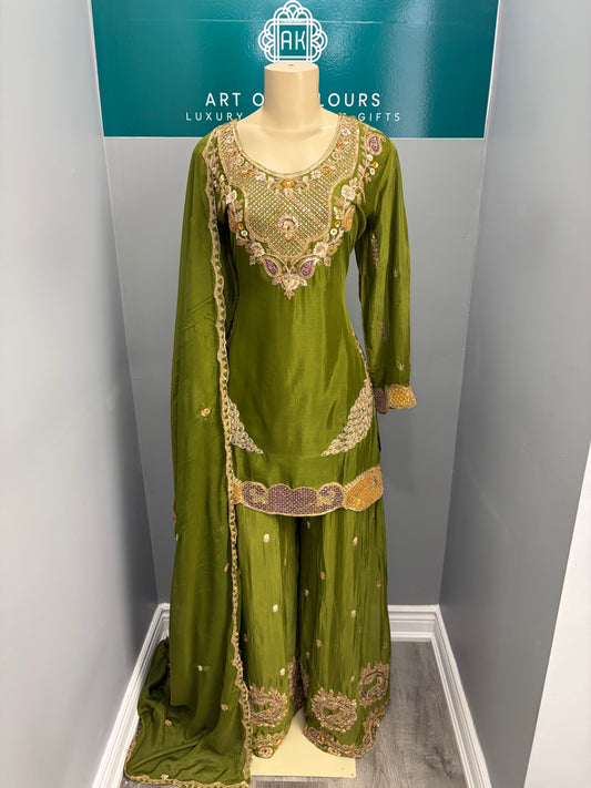 Chinon Morni Embrodiery Sharara AK6162-0726