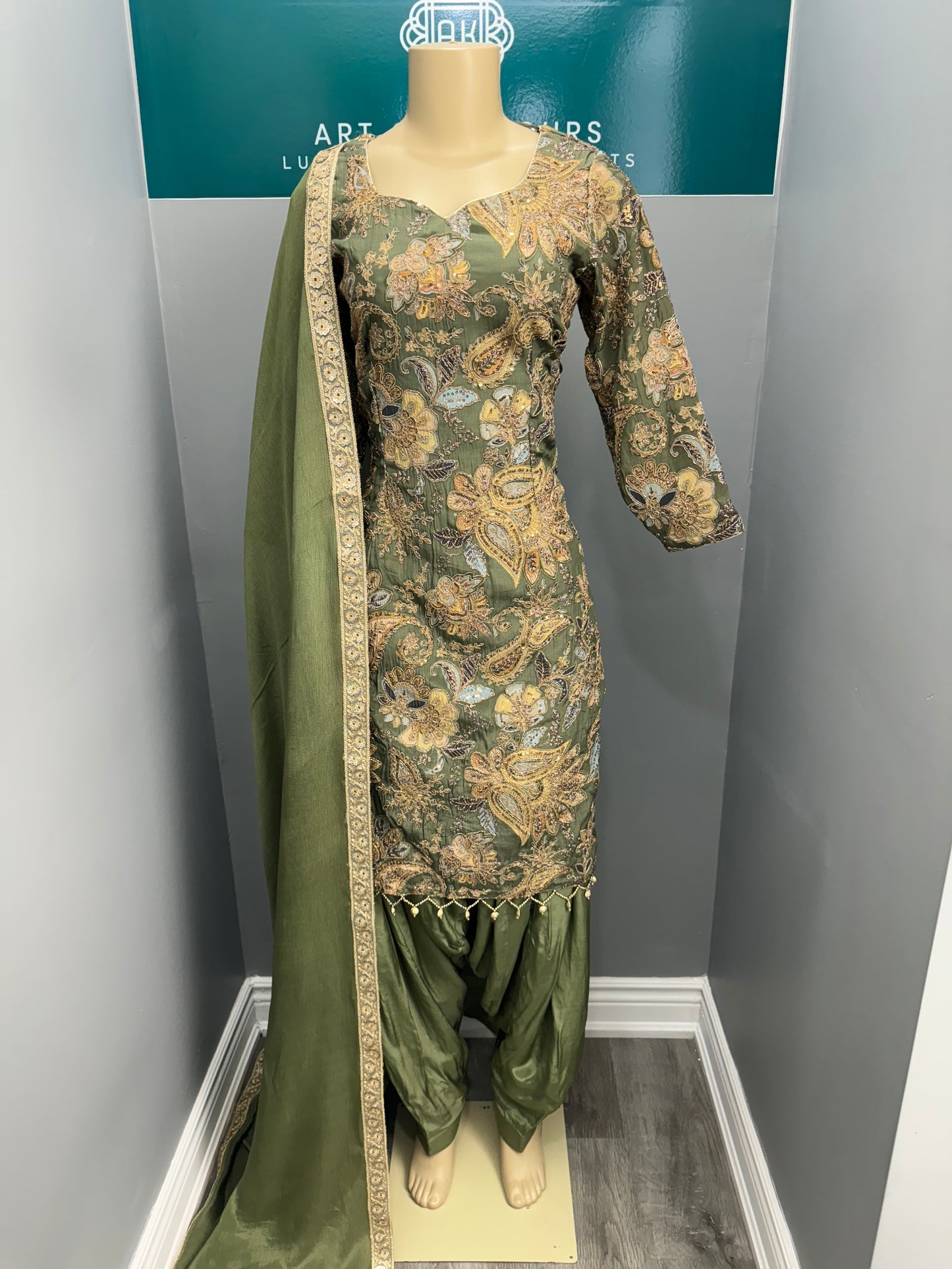 Printed Position Work Salwar Suit