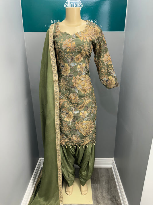 Printed Position Work Salwar Suit