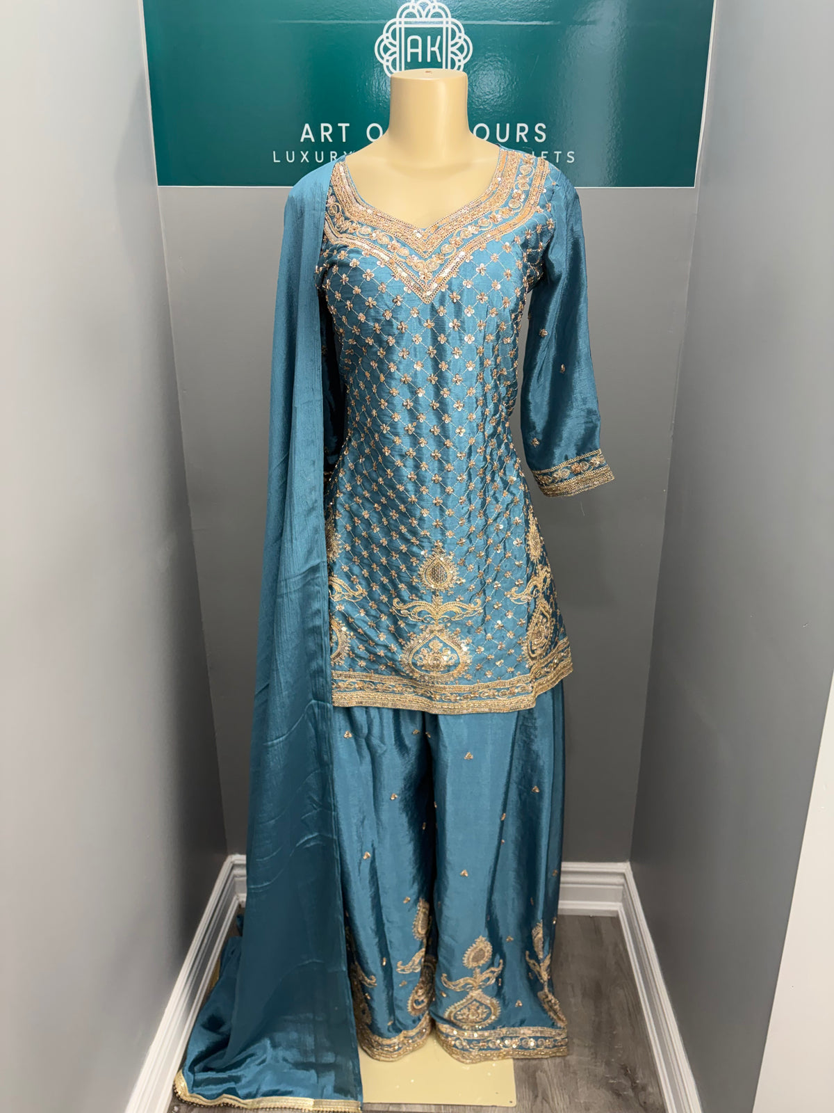 Readymade Sharara Suit- AK5758-0826