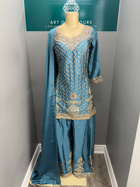 Readymade Sharara Suit- AK5758-0826
