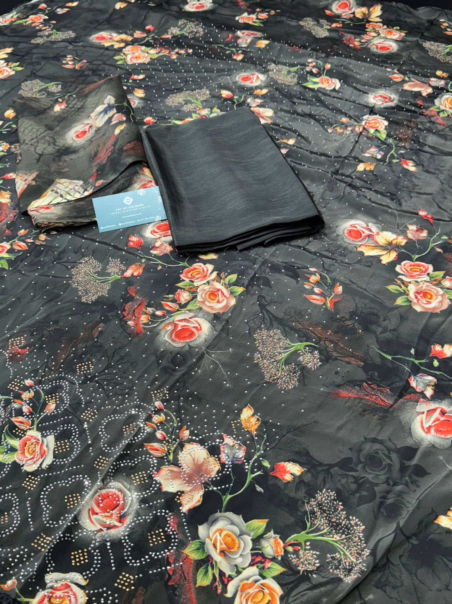 Chill Mill Tara Black Unstitched Suit