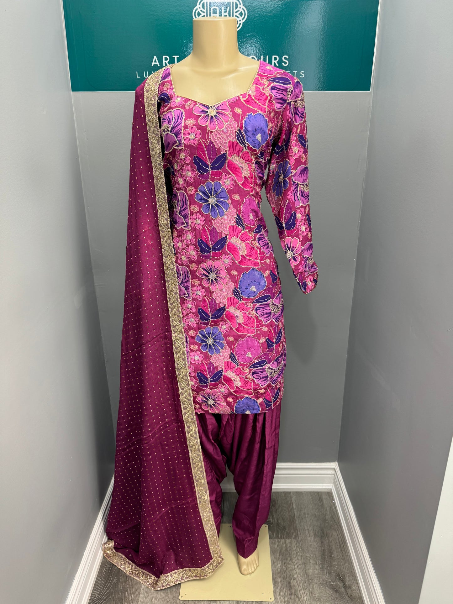Printed Position Work Salwar Suit