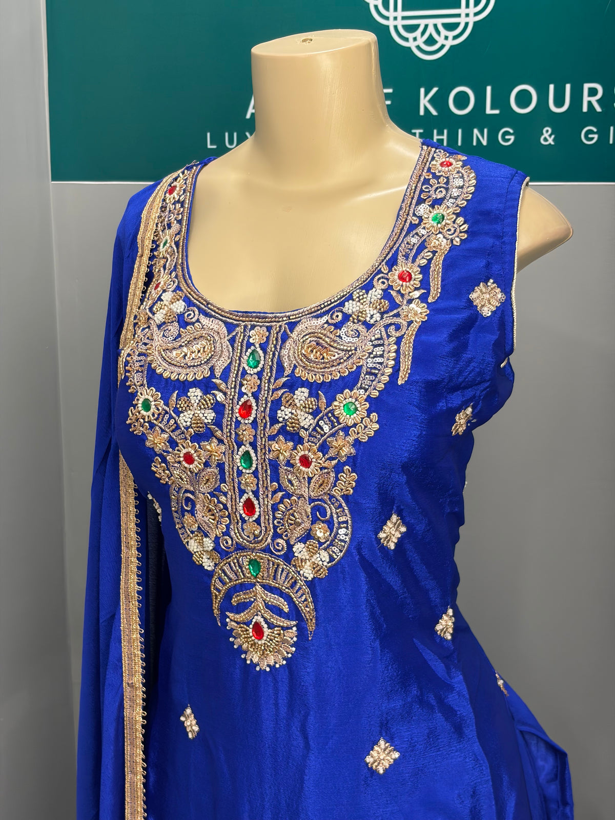 Royal Blue Handwork Farshi Salwar Suit AK6974-2526