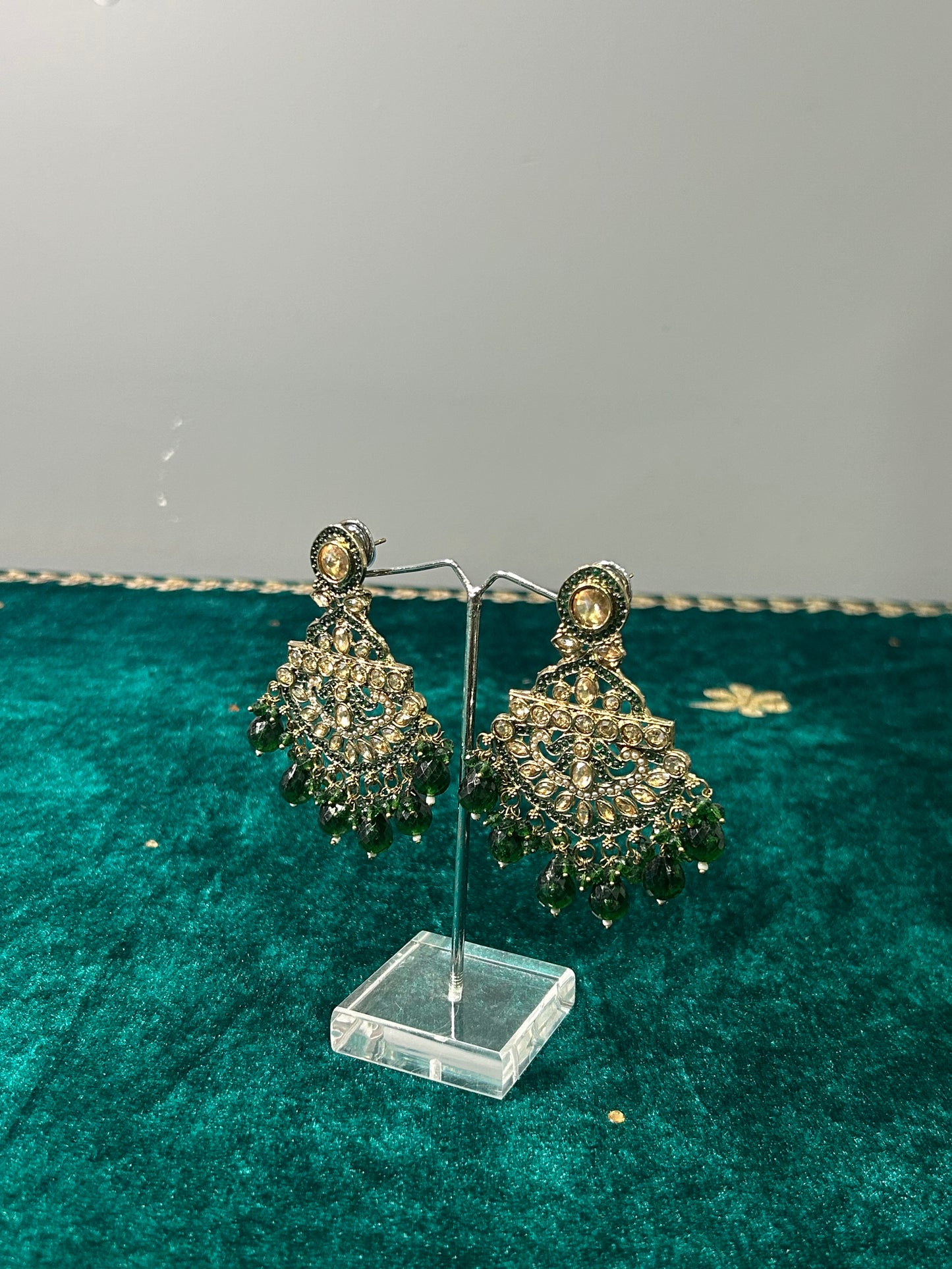 Green Esha Earrings