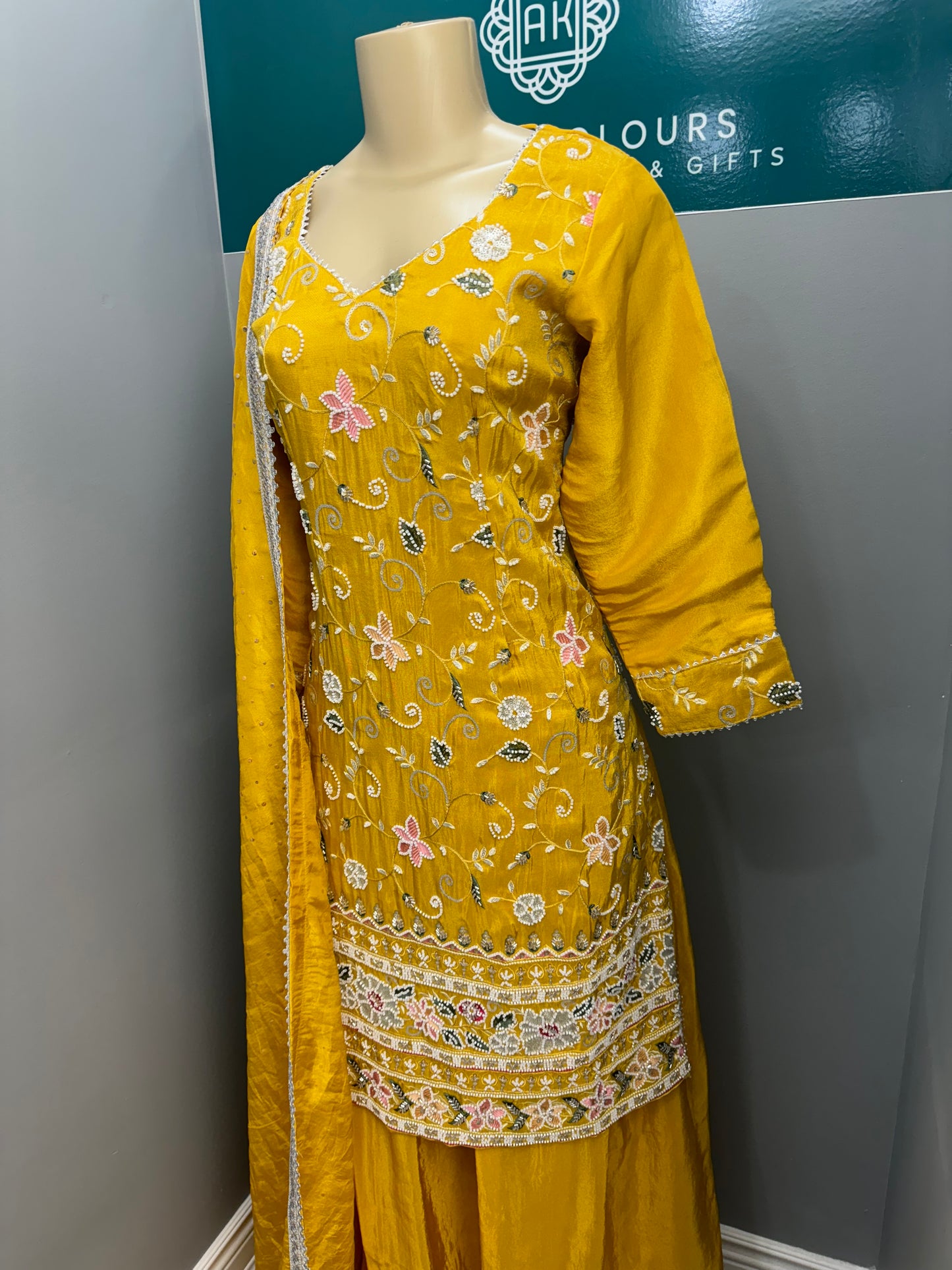 Raunaq Shimmer Sharara Suit