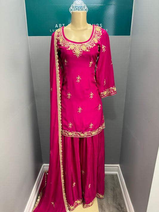 Handwork Sharara Suit-AKW0001