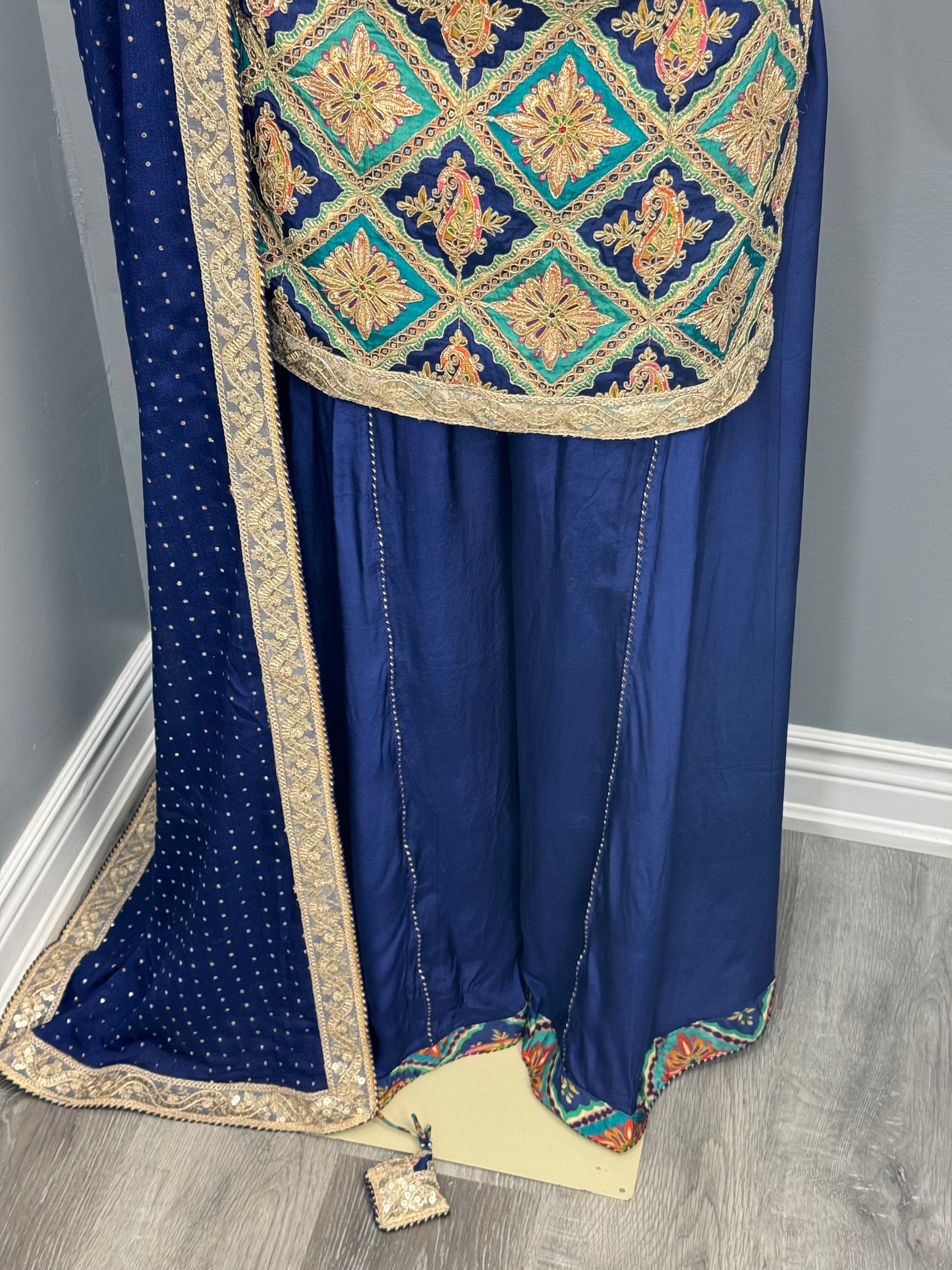 Position Work Sharara Suit- AK6263-1726