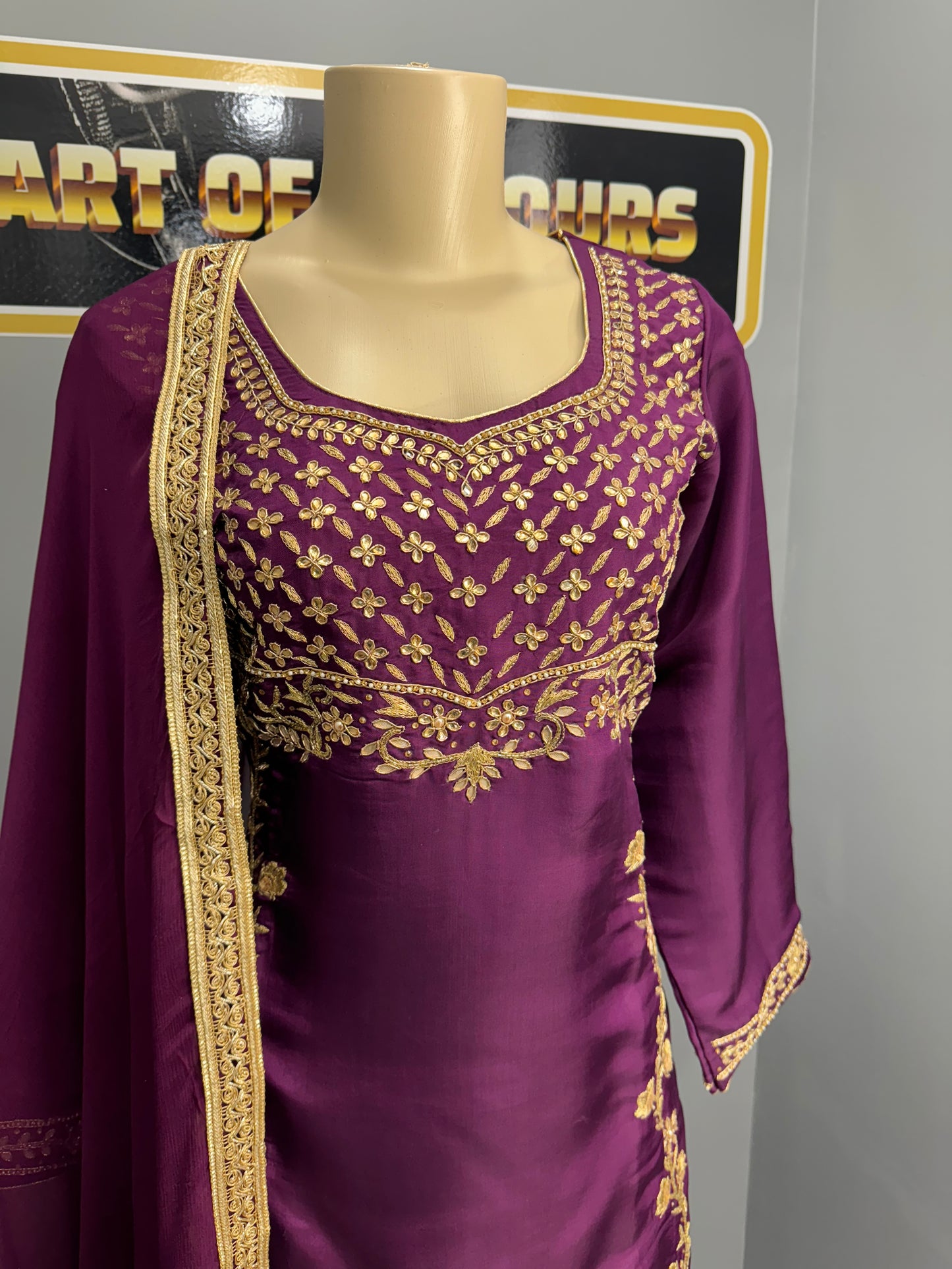 Samliz Wine Salwar Suit