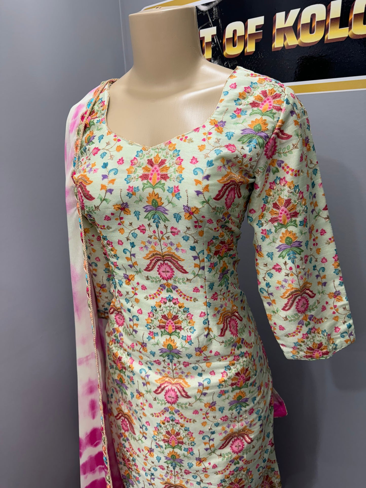 Pista Butter Gulzar Salwar Suit