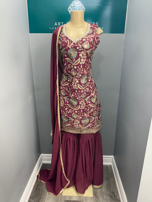 Readymade Gharara Suit- AK6465-12