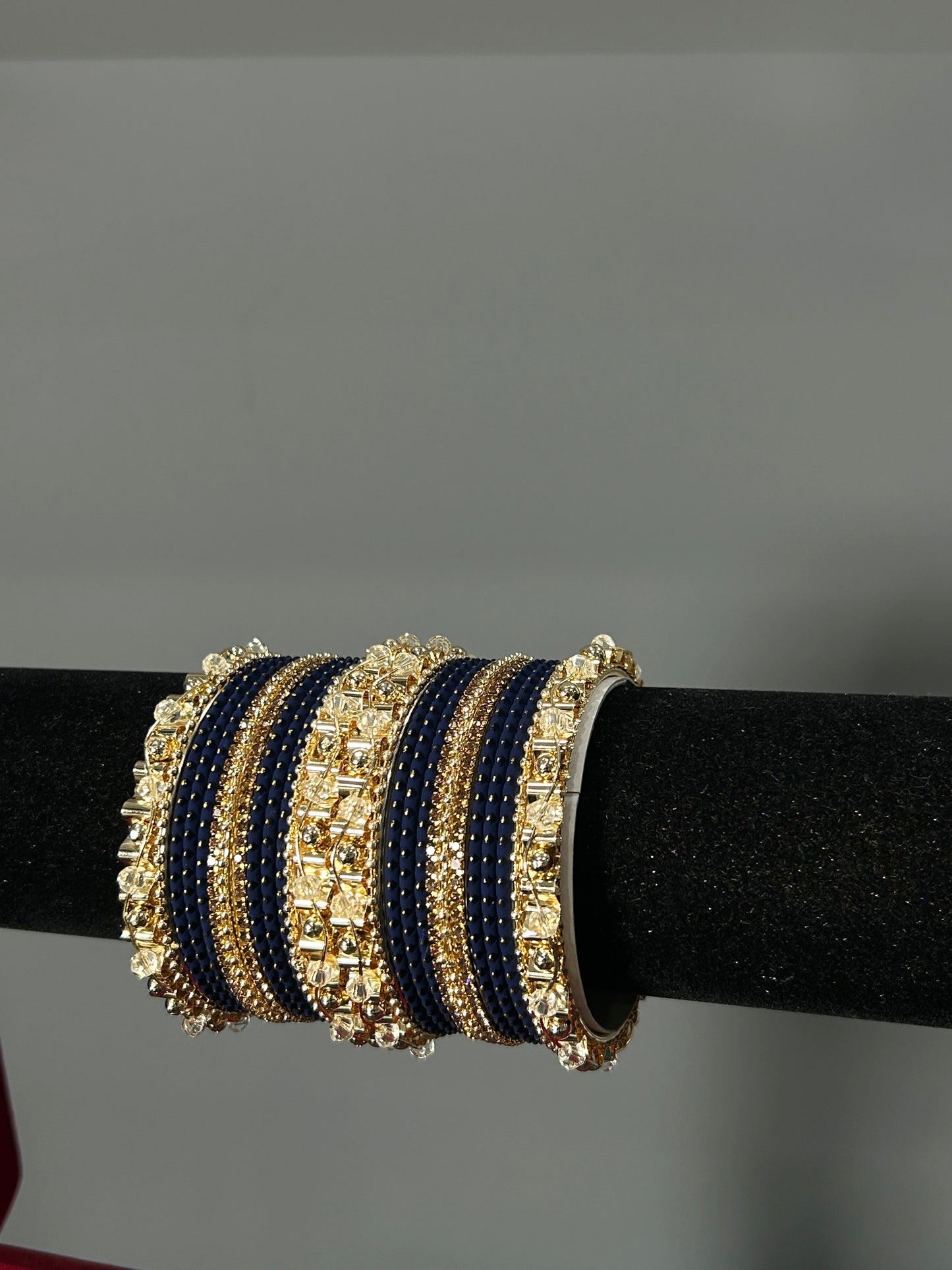 Navy Golden Grace Bangles