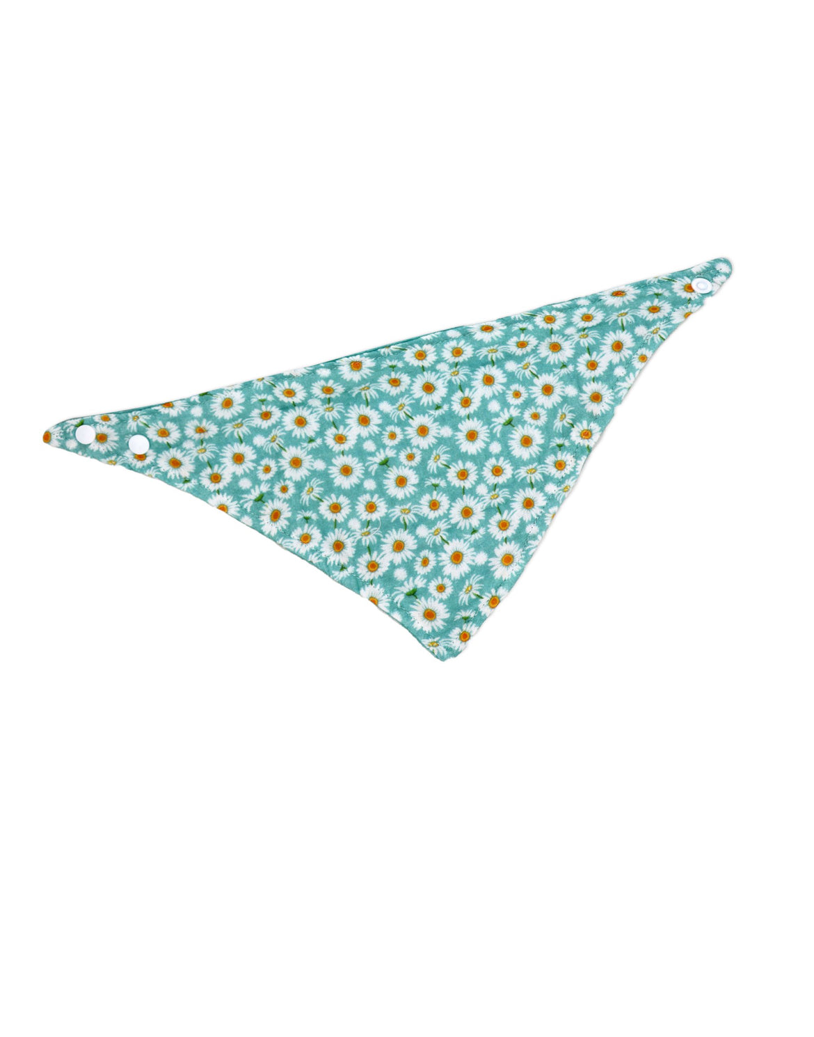 3 pc Bib and Headbands - Teal Daisies