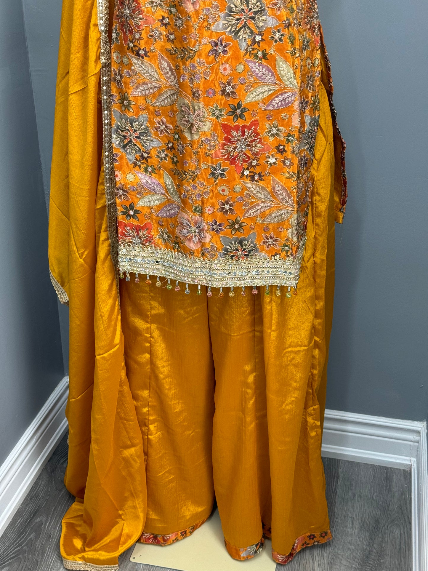 Readymade Shimmer Sharara Suit- AK6465-16