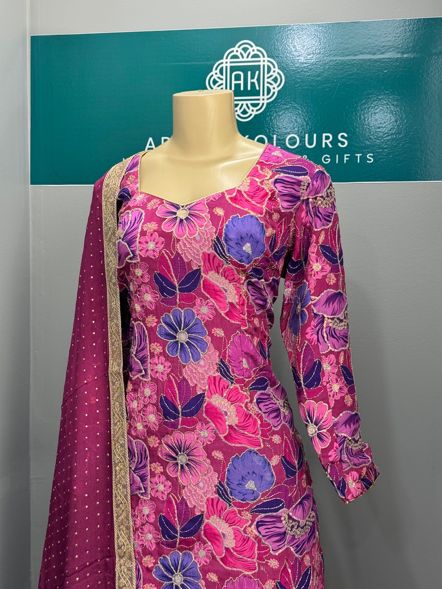 Printed Position Work Salwar Suit