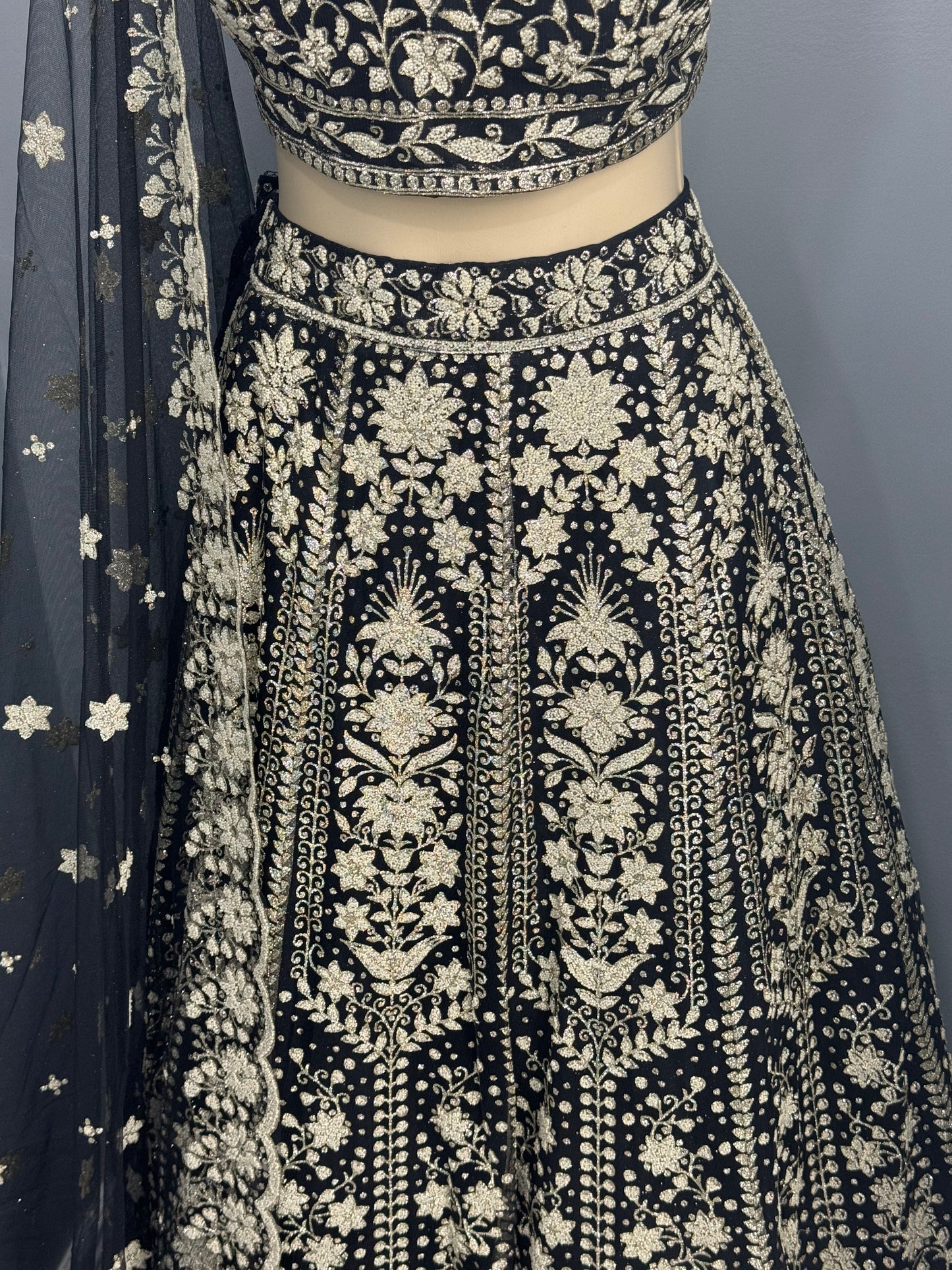 Beautiful Embroidered & Bead Work Lehenga