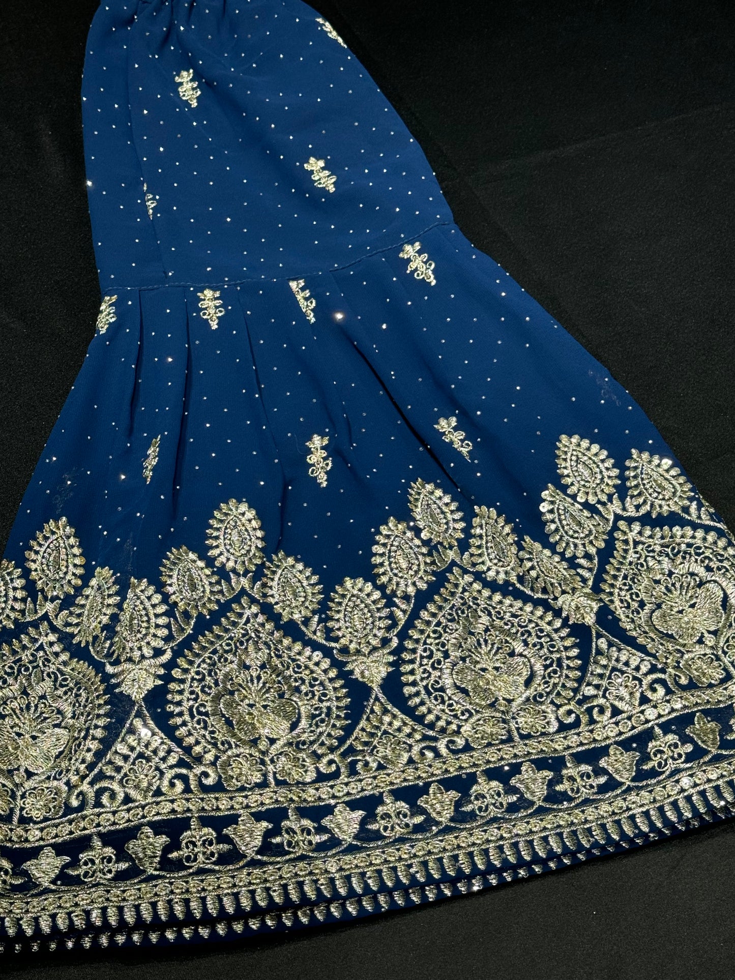 Arzo Kids Gharara Suit- Navy