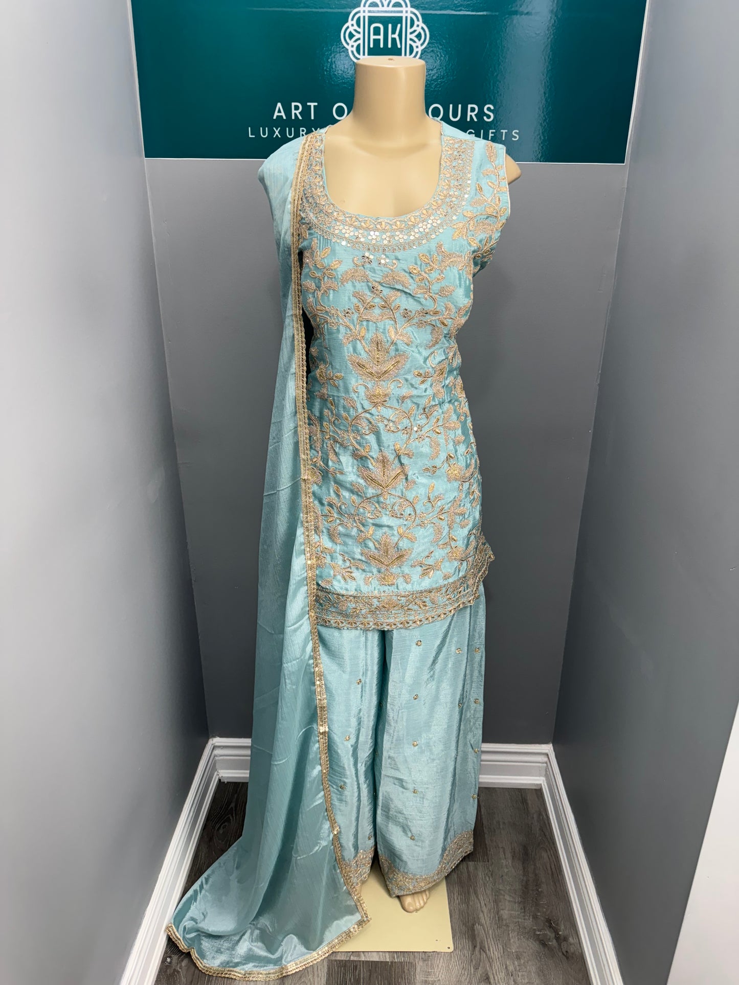 Readymade Sharara Suit- AK5053-1526