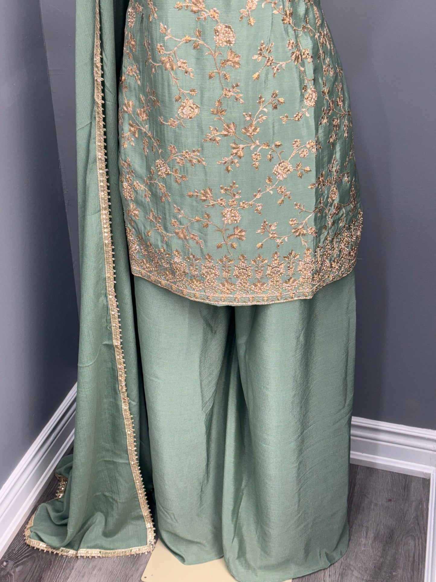 Readymade Sharara Suit- AK101217-26