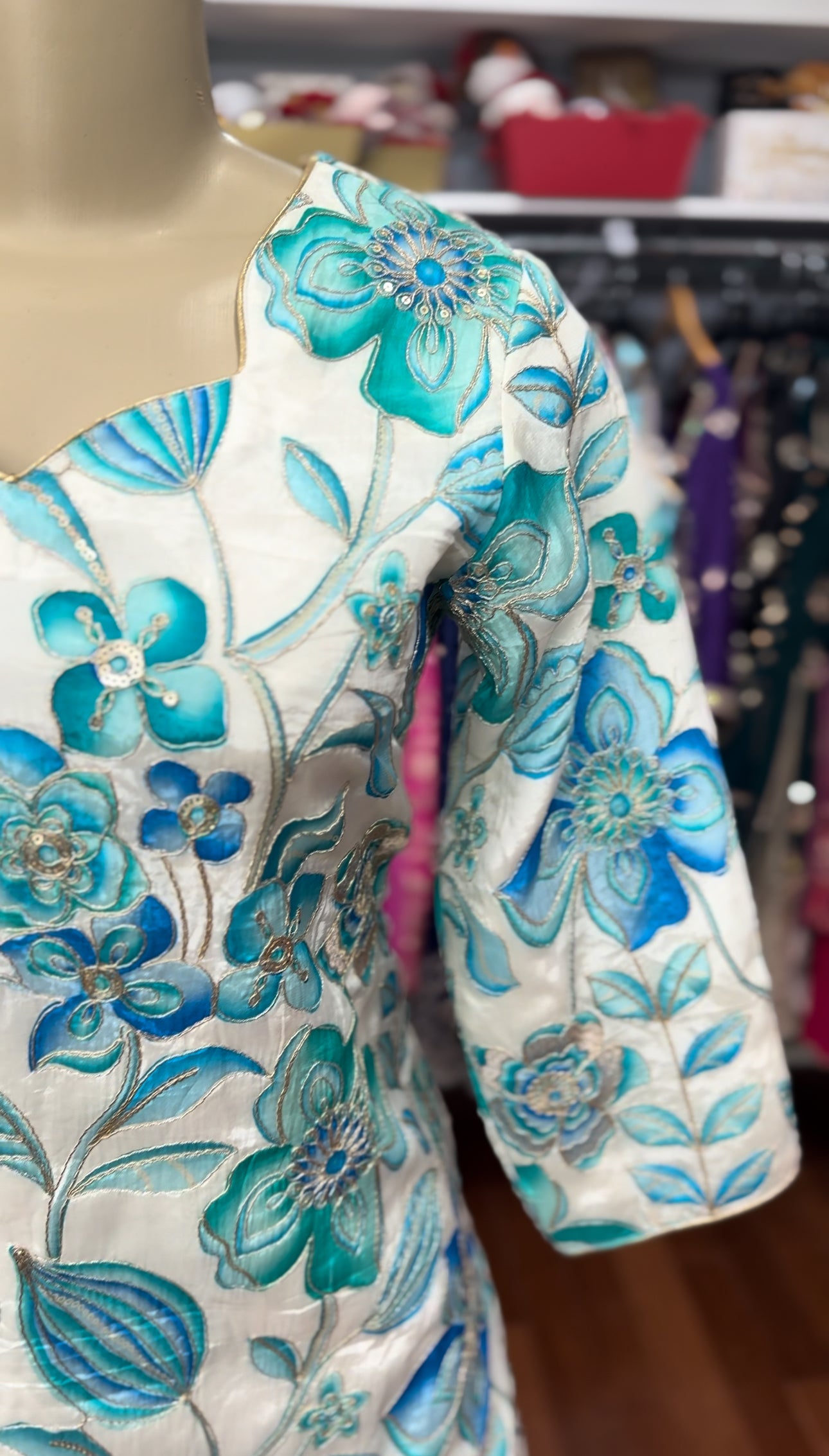 Crepe Postion Work Salwar Suit