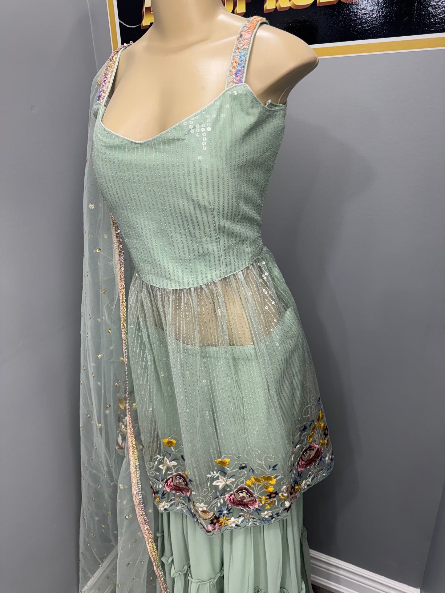 Jahanara Readymade Pemplum Gharara Suit