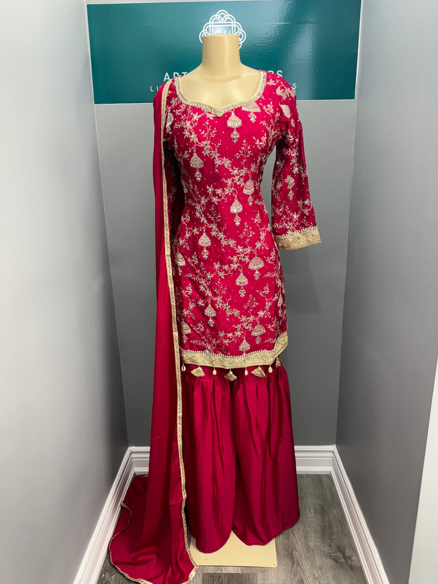 Rose Andaz Readymade Gharara Suit