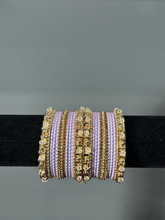 Lavender Golden Grace Bangles