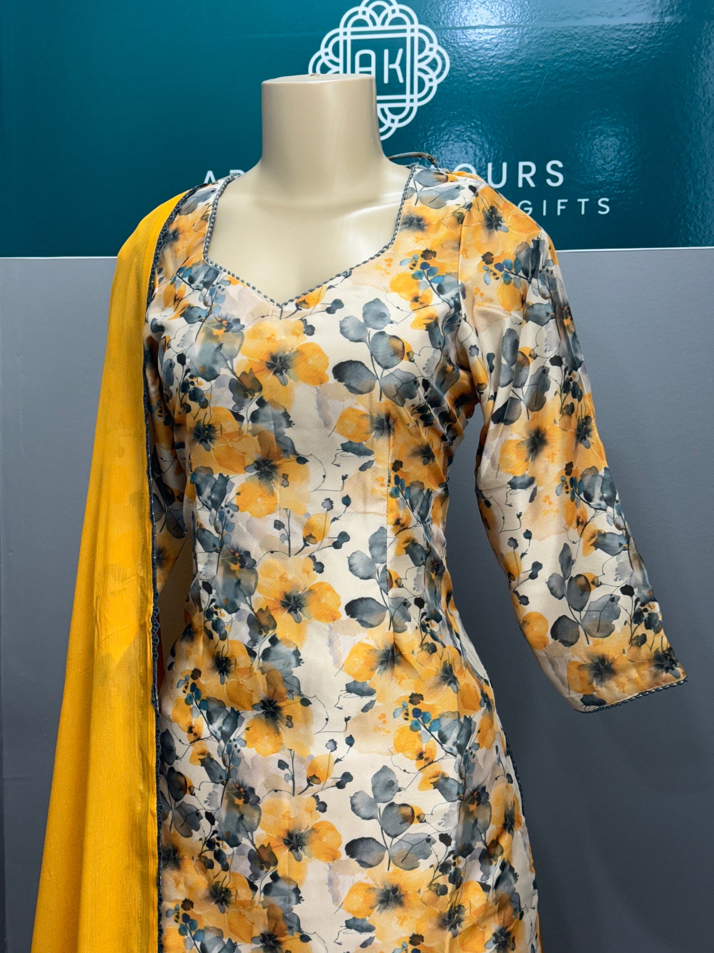 Upada Silk Printed Salwar Suit- AK89-1426