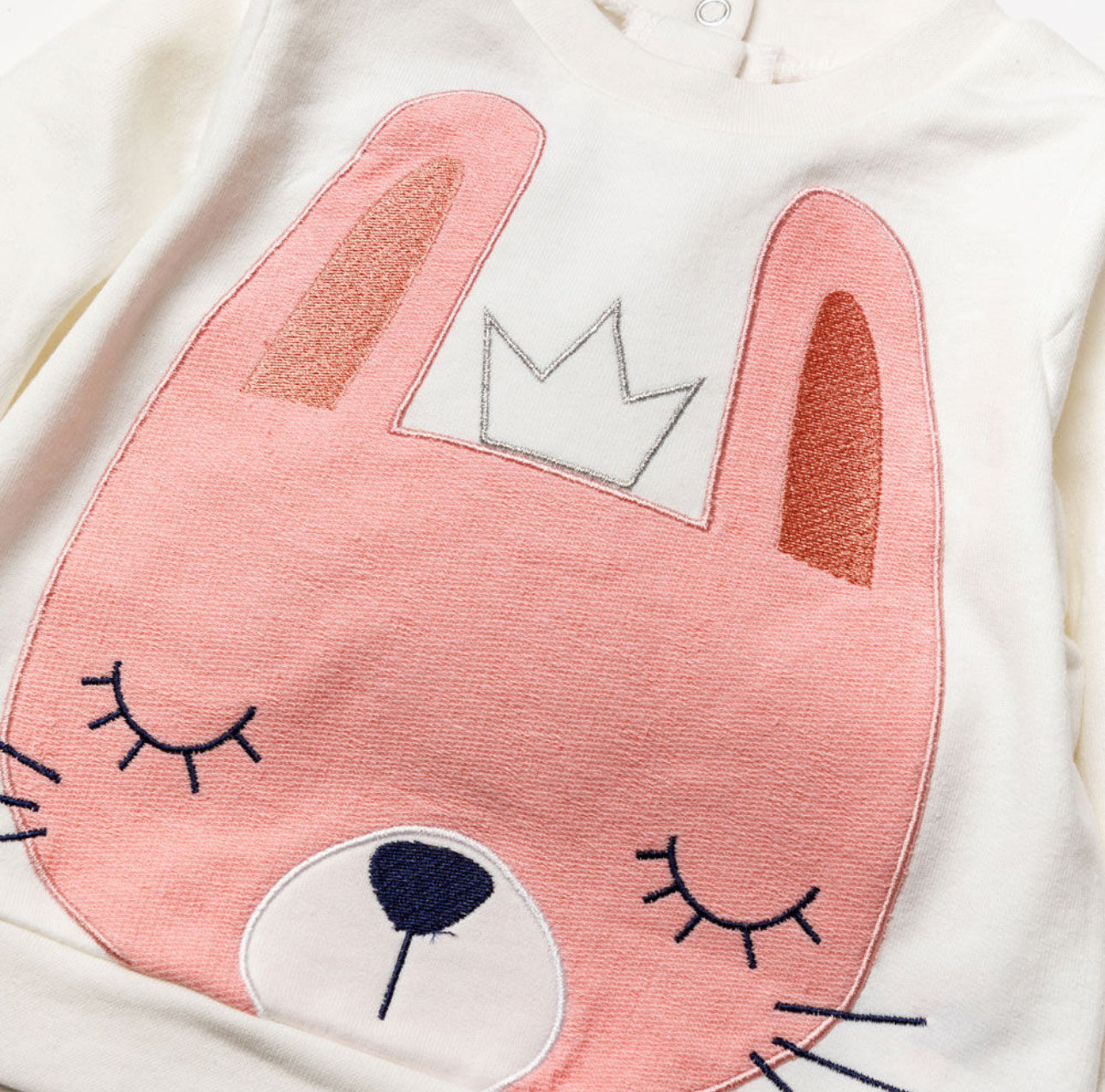 Sleepy Bunny: Fleece Shirt & Jogger Set