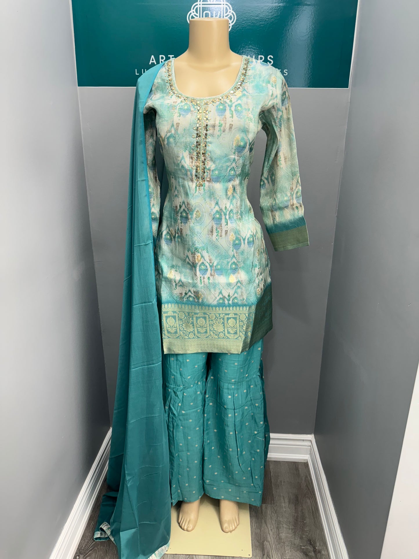 Readymade Gharara Suit- AK0606-18