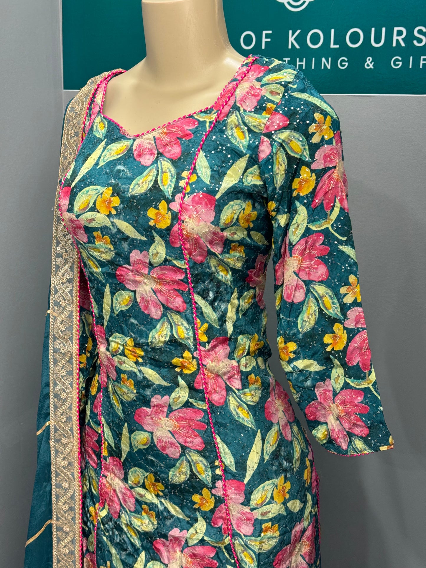 Blue Jasmine Gulzar Sharara Suit