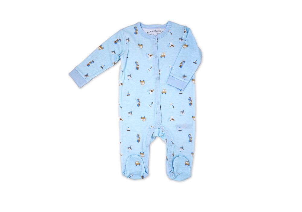 Boys 5 Piece Mesh Bag Set: Blue Toy Box