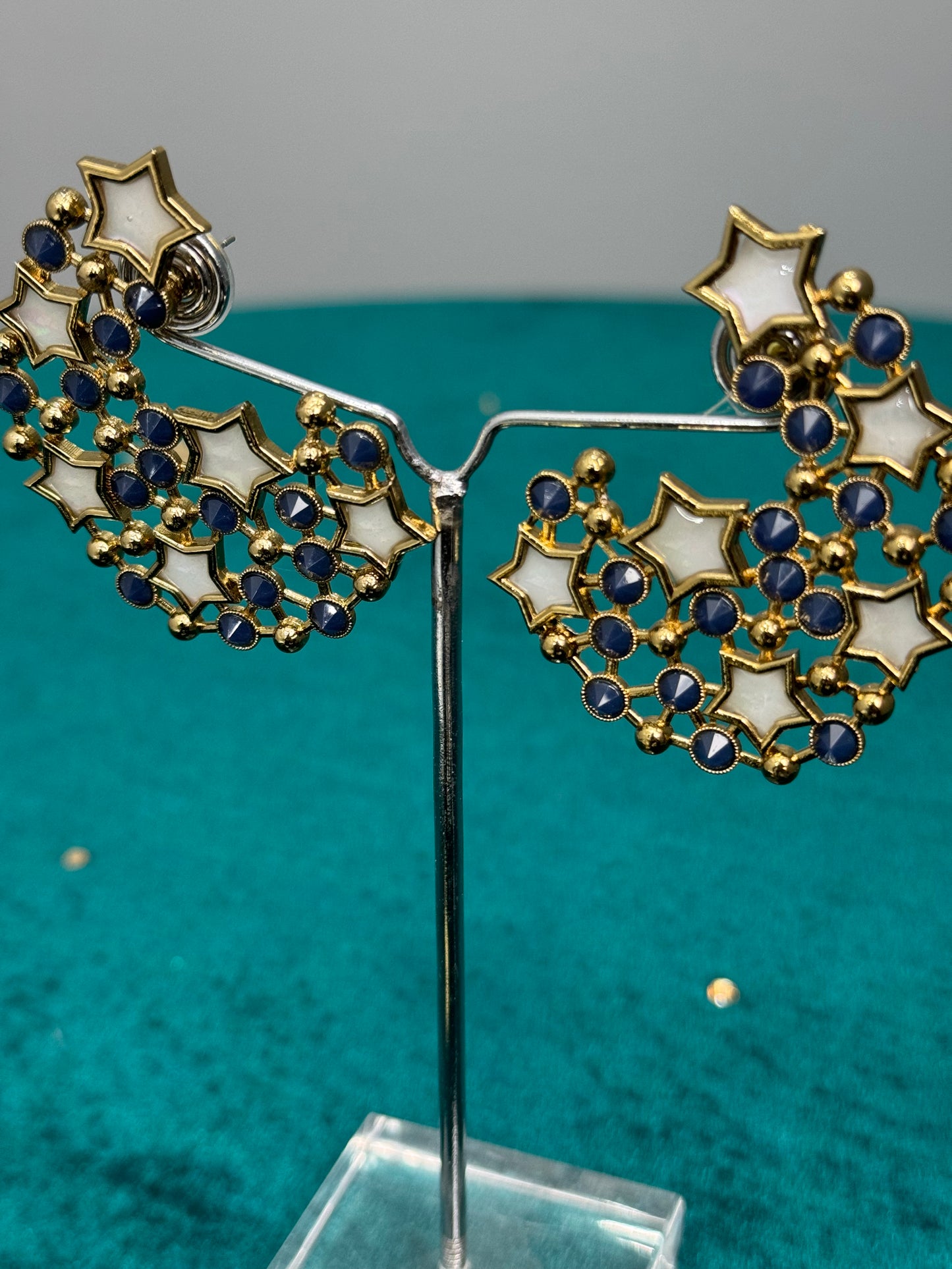 Statement Moon Star Earrings