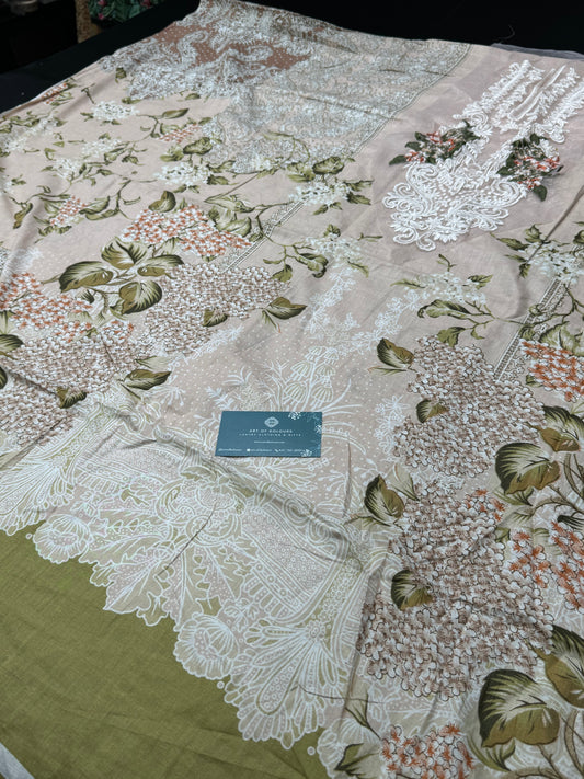 Pajeeri Bota Printed Unstitched Suit