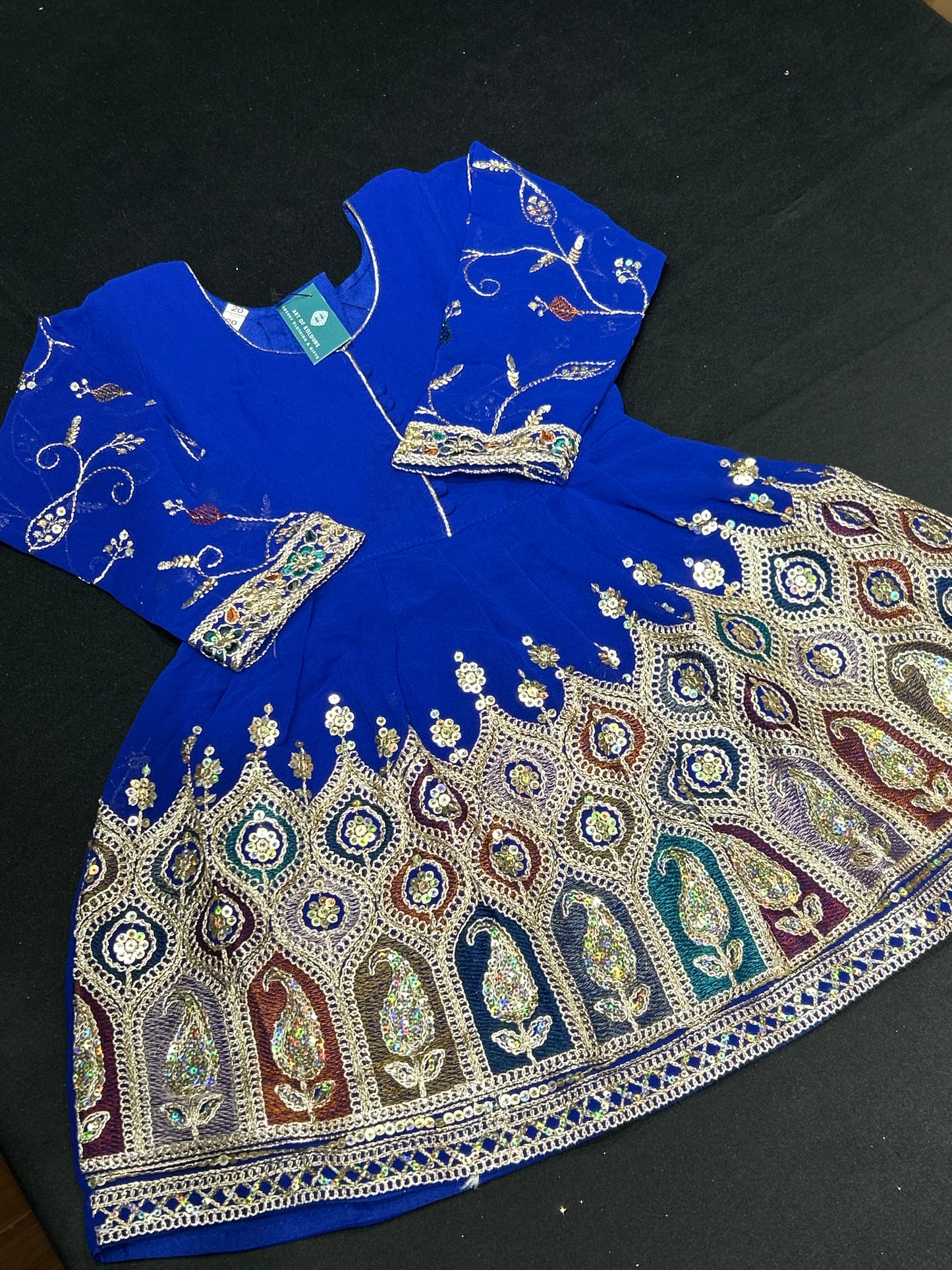 Paisley Navy Frock Suit