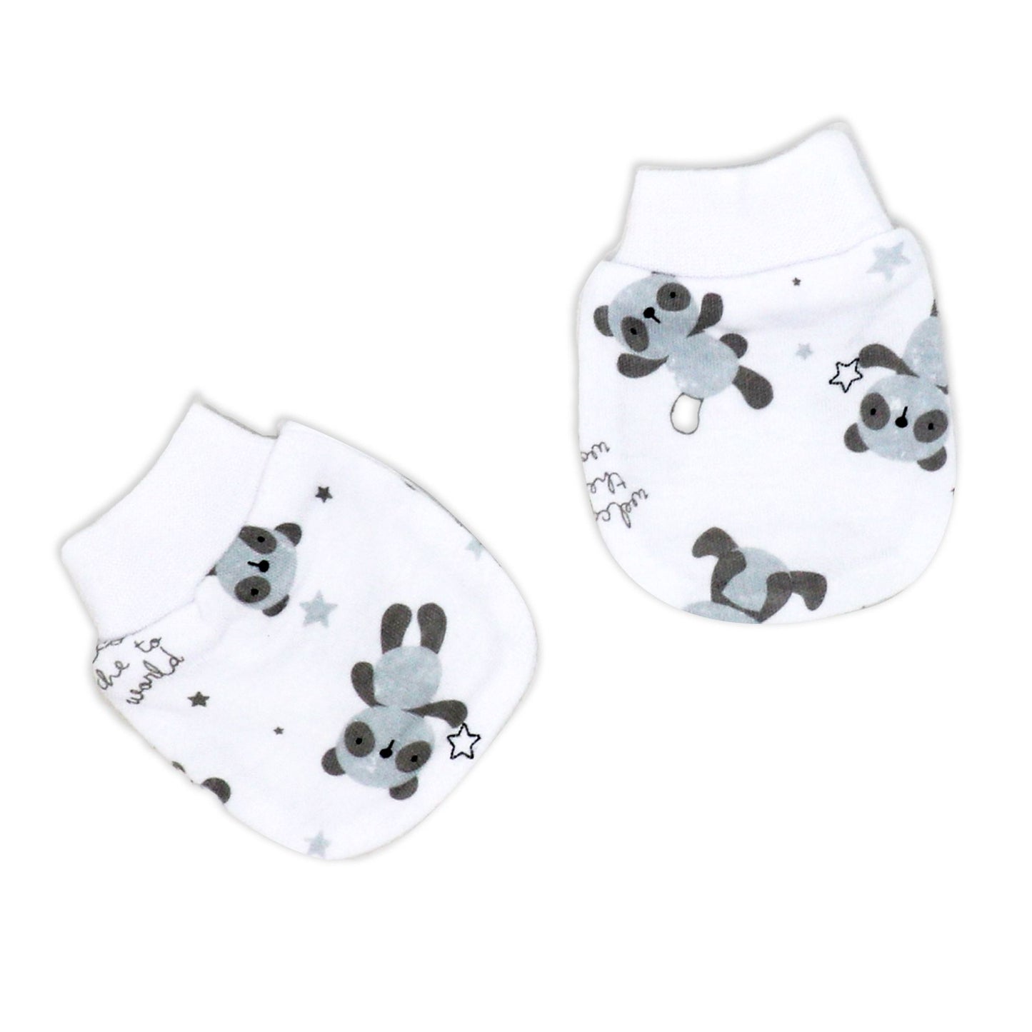 Unisex 5 Piece Mesh Bag Set: Panda World