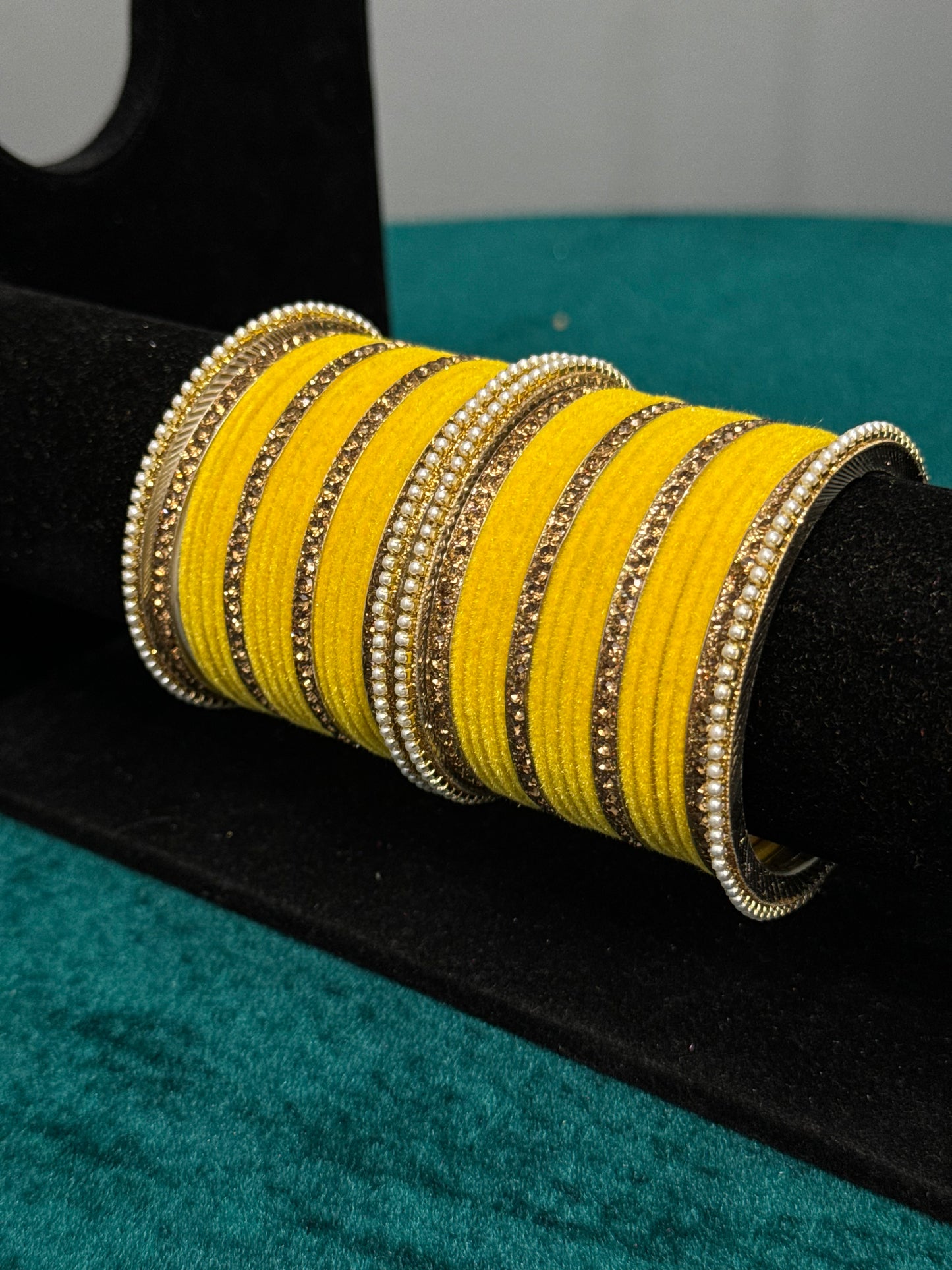 Designer Velvet Work Bangles