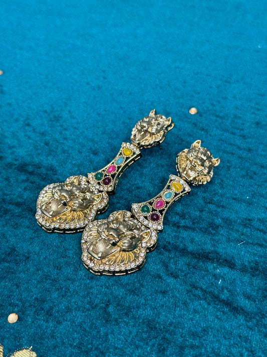 Statement Lion Earrings