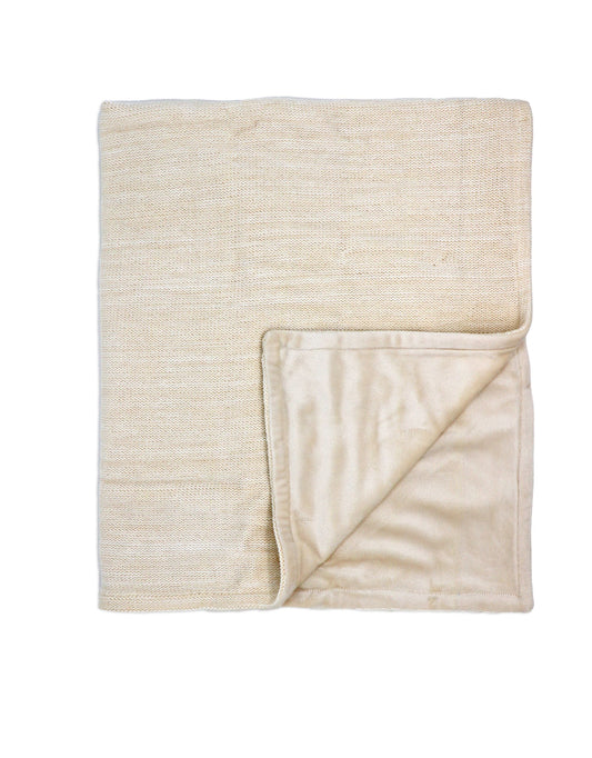 Knit Baby Blanket Beige