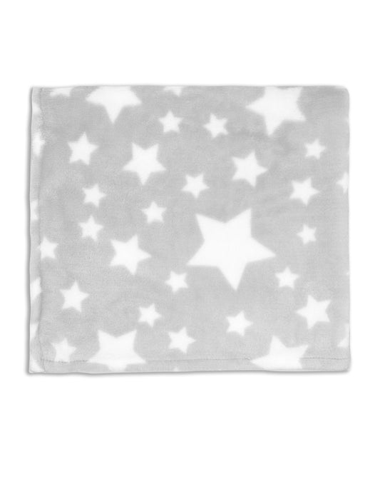 Stars Baby Blanket - Grey