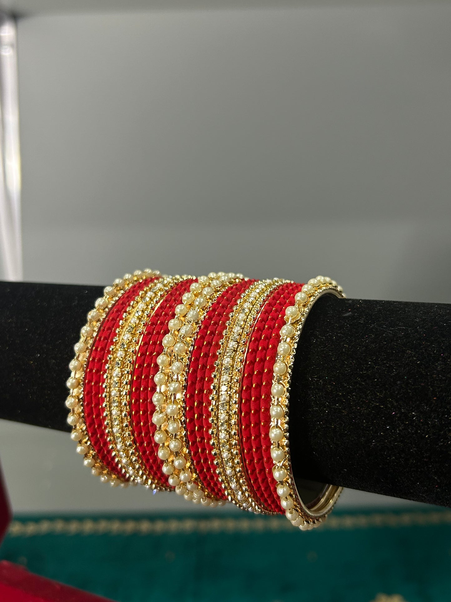 Red Golden Drape Bagels