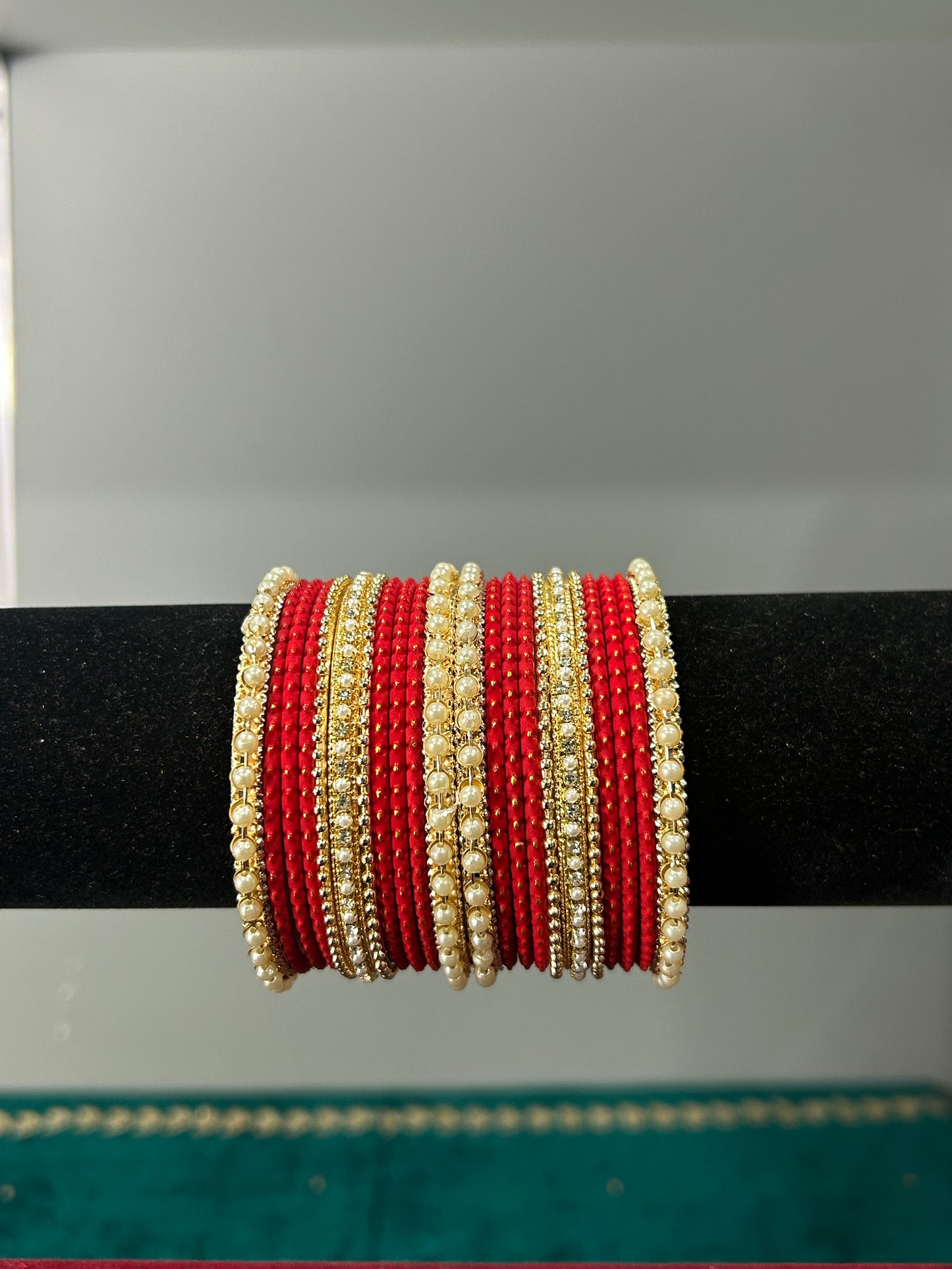 Red Golden Drape Bagels